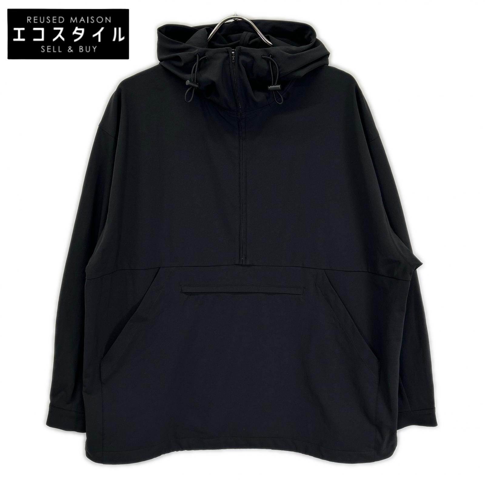CLANE クラネ 24SS ブラック PACKABLE RASH GUARD HALF ZIP マウンテンパーカ トップス