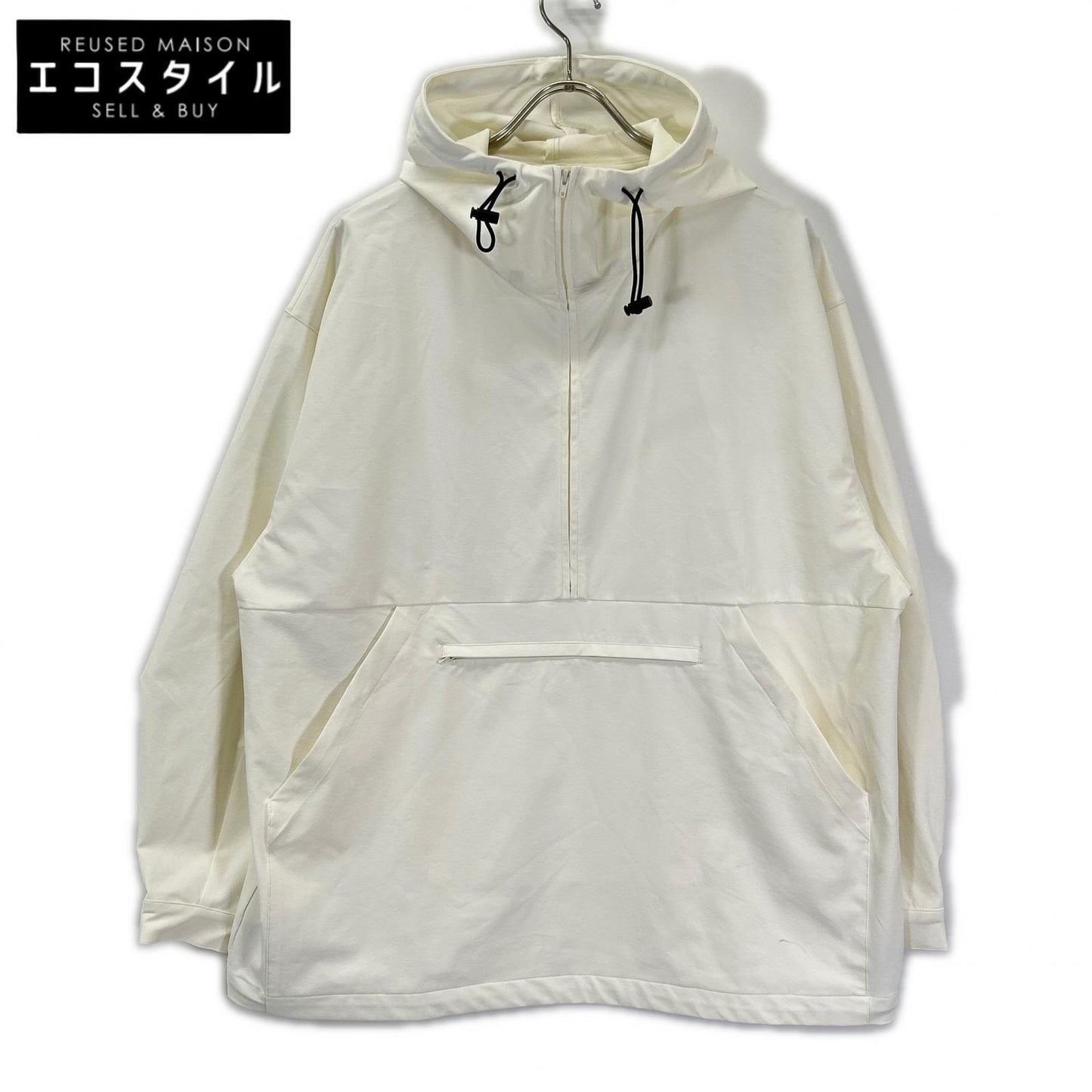 CLANE クラネ 24SS ホワイト PACKABLE RASH GUARD HALF ZIP マウンテンパーカ ジャケット