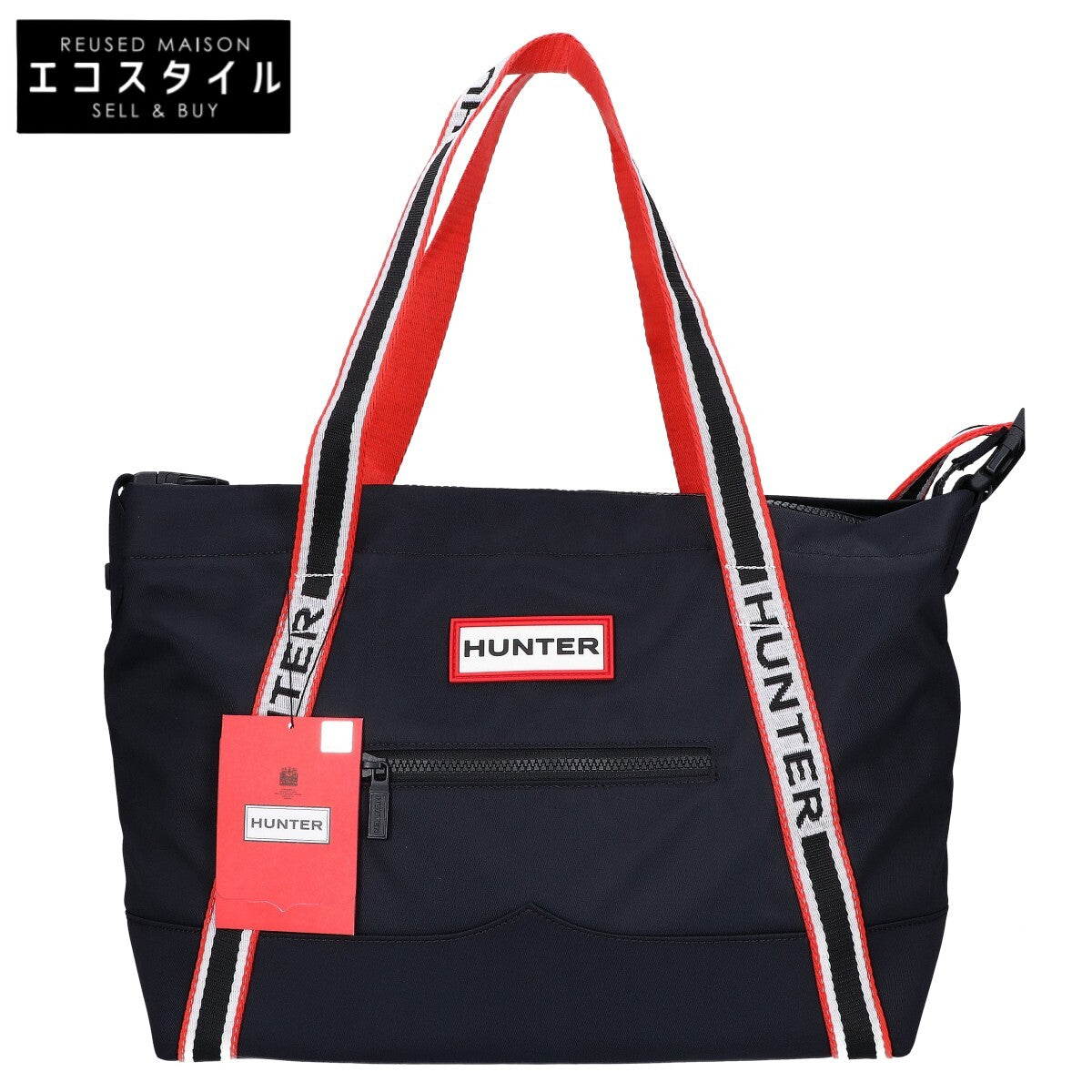 HUNTER ハンター 【新品同様】NILON MIDI TOPCLIP TOTE ナイロン ミディアム トップクリップ 2WAYショルダー トートバッグ