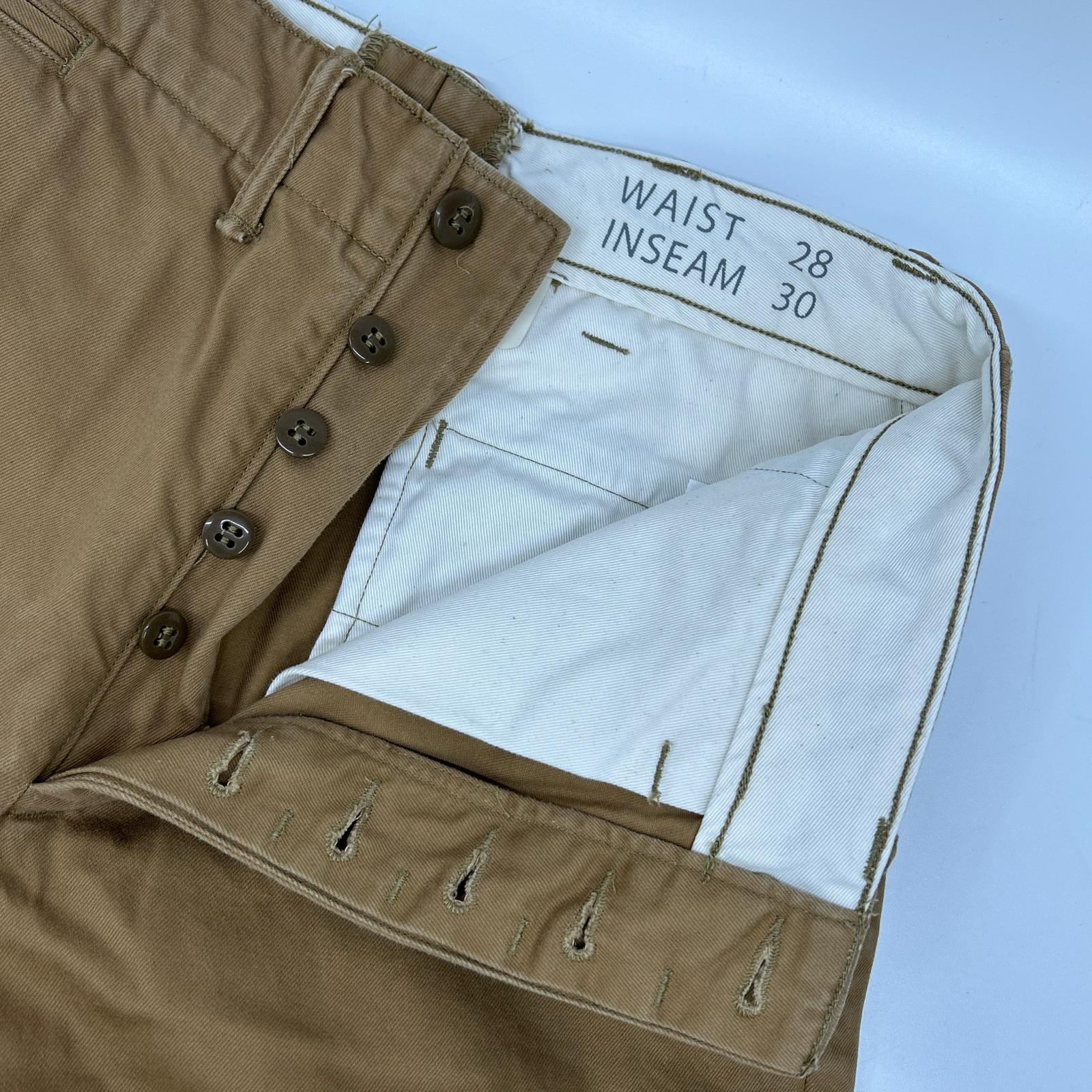 RRL ダブルアールエル ベージュ ボタンフライ オフィサーズチノパンツ ボトムス