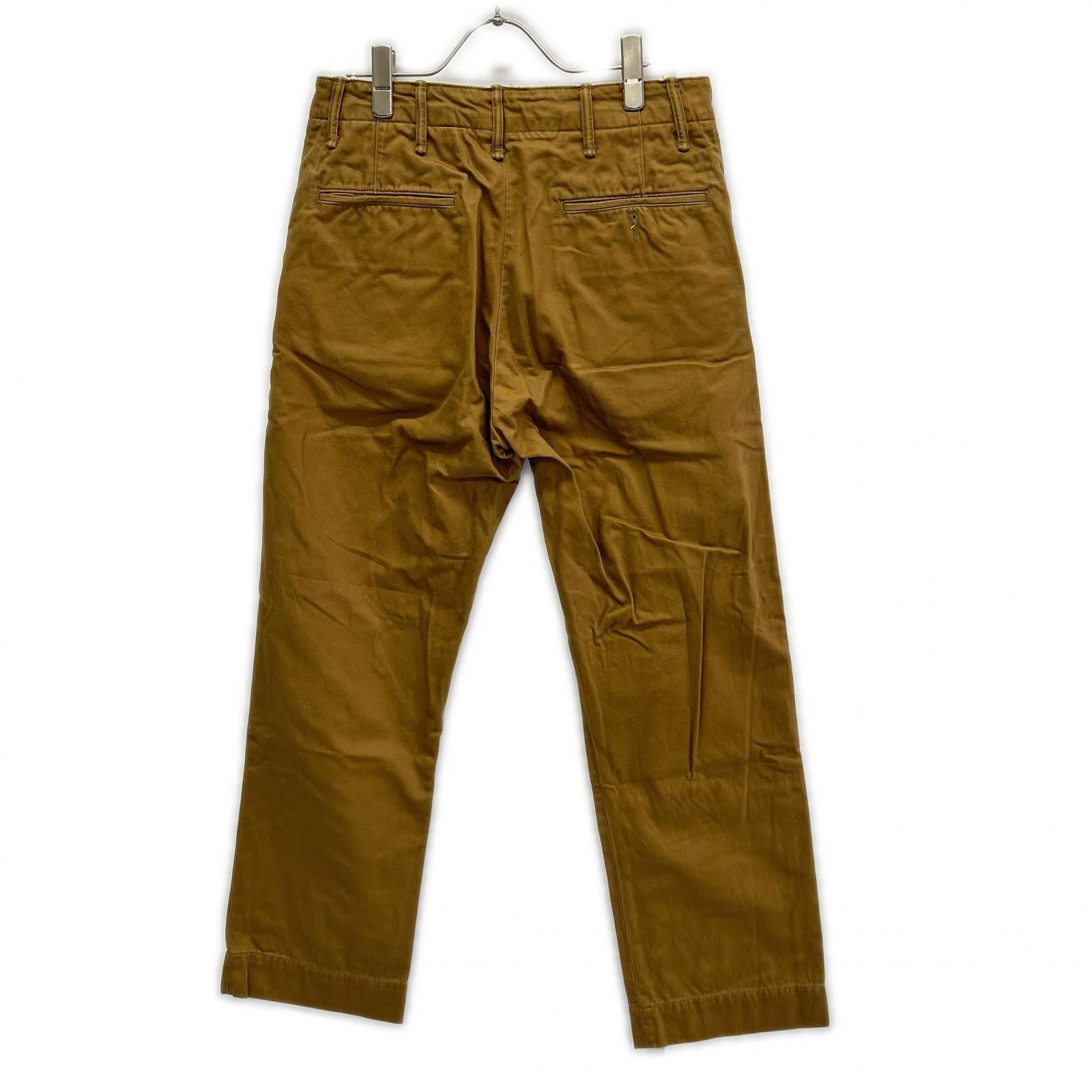 RRL ダブルアールエル ベージュ ボタンフライ オフィサーズチノパンツ ボトムス