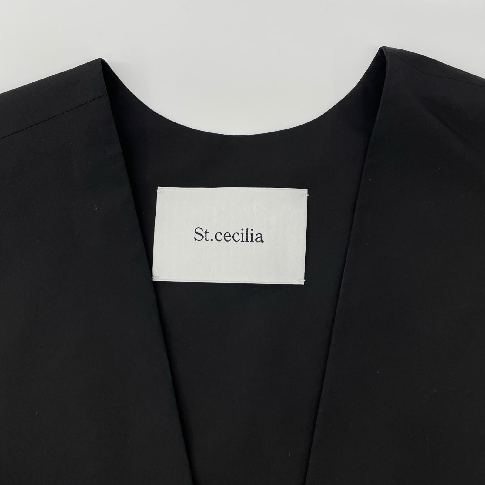 ST.cecilia セントセシリア ブラック バルーンジレ ベスト