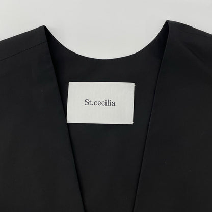 ST.cecilia セントセシリア ブラック バルーンジレ ベスト