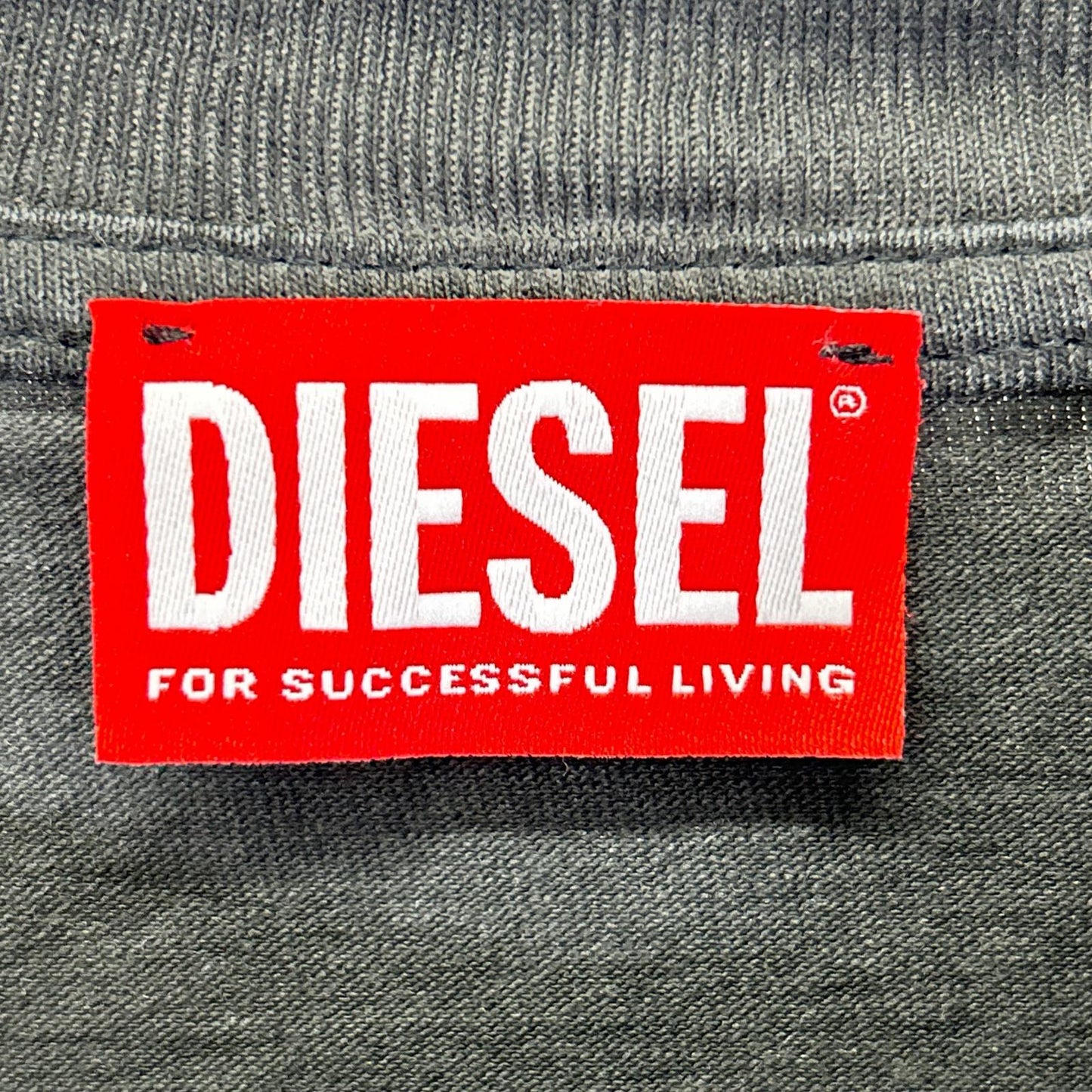 DIESEL ディーゼル グレー T-BUXT-N4 ハートプリントTシャツ トップス