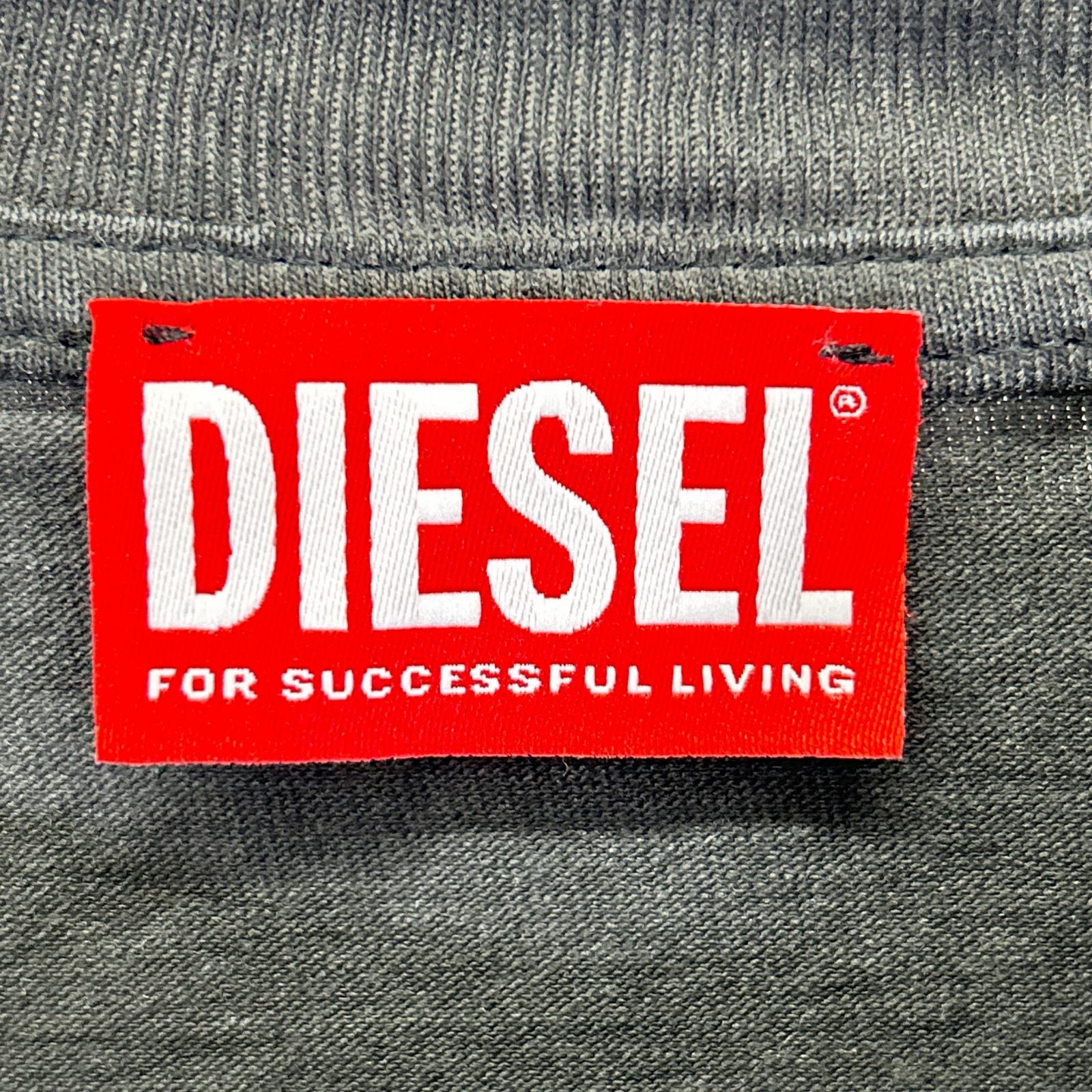 DIESEL ディーゼル グレー T-BUXT-N4 ハートプリントTシャツ トップス