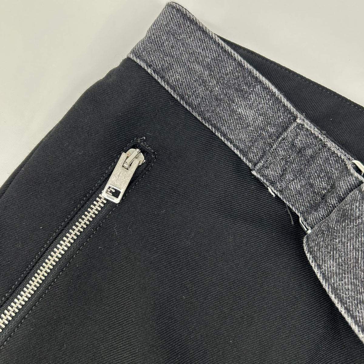 DIESEL Diesel Black P-GOLD-A Belted Wide-Leg Pants Bottoms