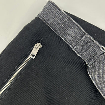 DIESEL Diesel Black P-GOLD-A Belted Wide-Leg Pants Bottoms