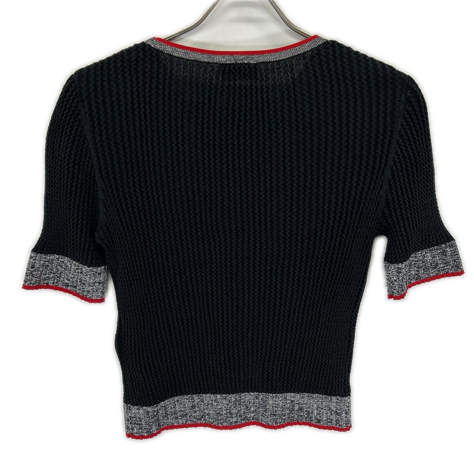 DIESEL ディーゼル ブラック M-ARIANNE SS ストレッチショートスリーブトップス トップス