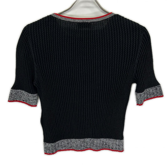DIESEL ディーゼル ブラック M-ARIANNE SS ストレッチショートスリーブトップス トップス