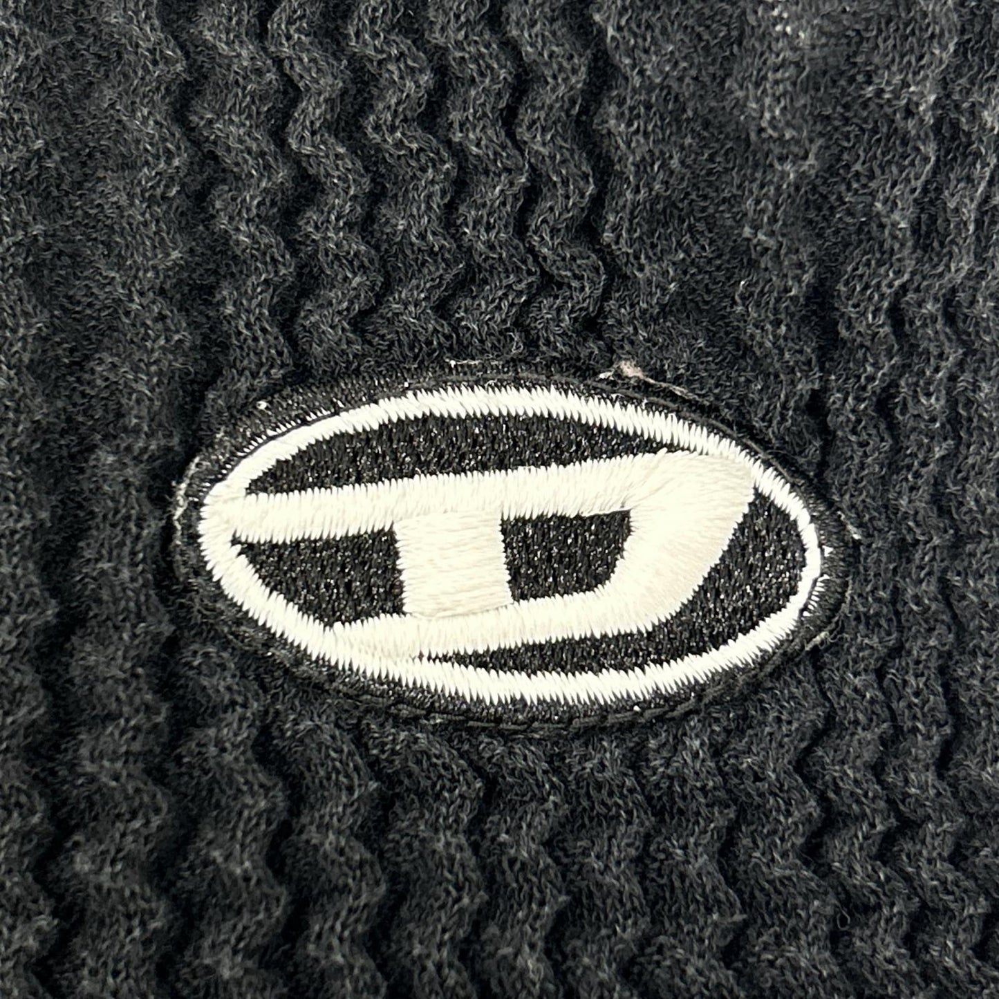 DIESEL ディーゼル ブラック M-ARIANNE SS ストレッチショートスリーブトップス トップス