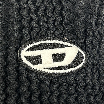 DIESEL ディーゼル ブラック M-ARIANNE SS ストレッチショートスリーブトップス トップス