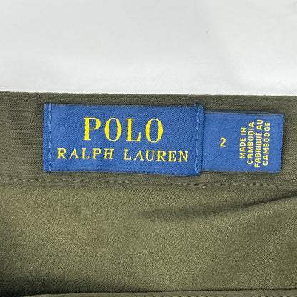 Polo by Ralph Lauren Polo by Ralph Lauren Khaki Sheer Asymmetrical Long Skirt Skirt