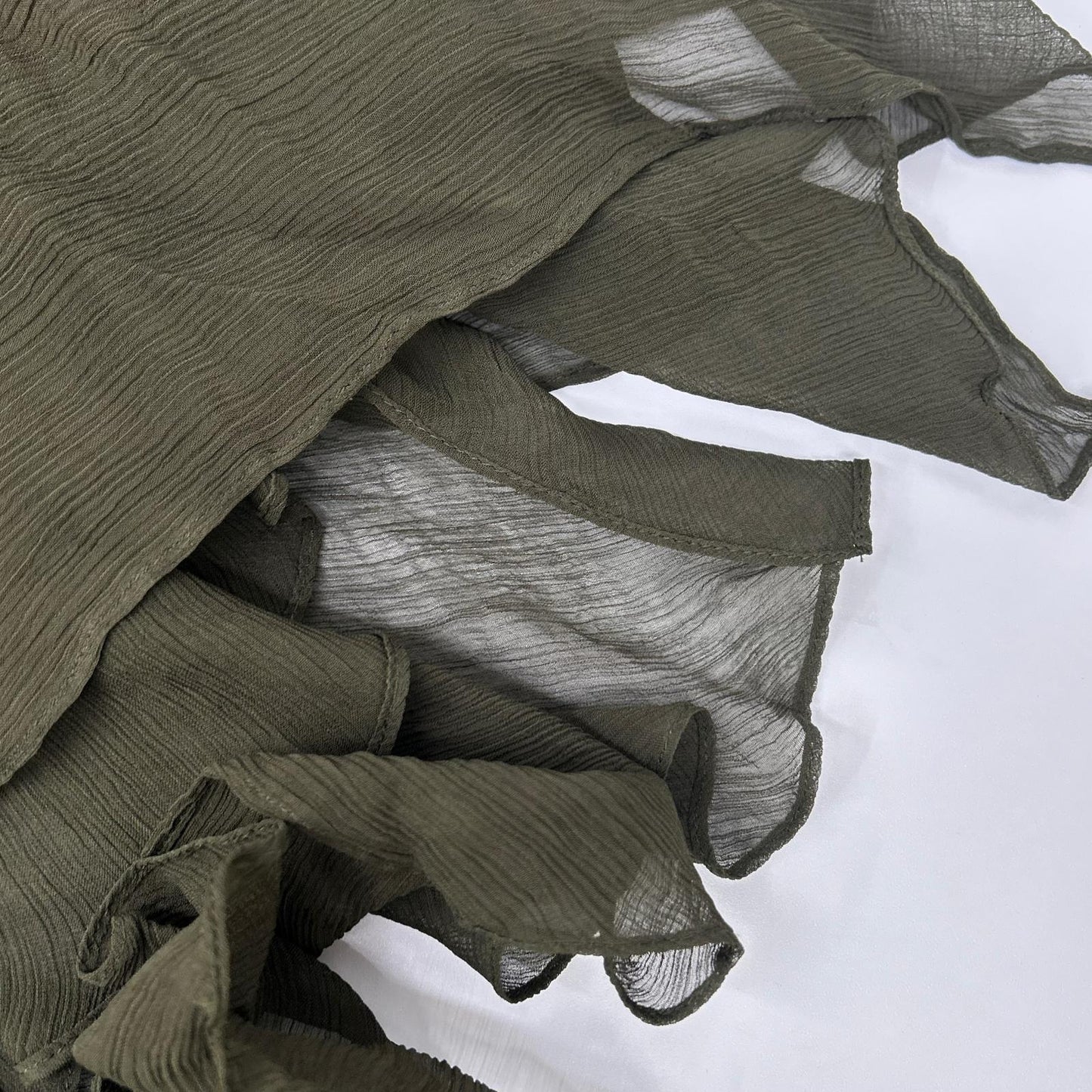 Polo by Ralph Lauren Polo by Ralph Lauren Khaki Sheer Asymmetrical Long Skirt Skirt