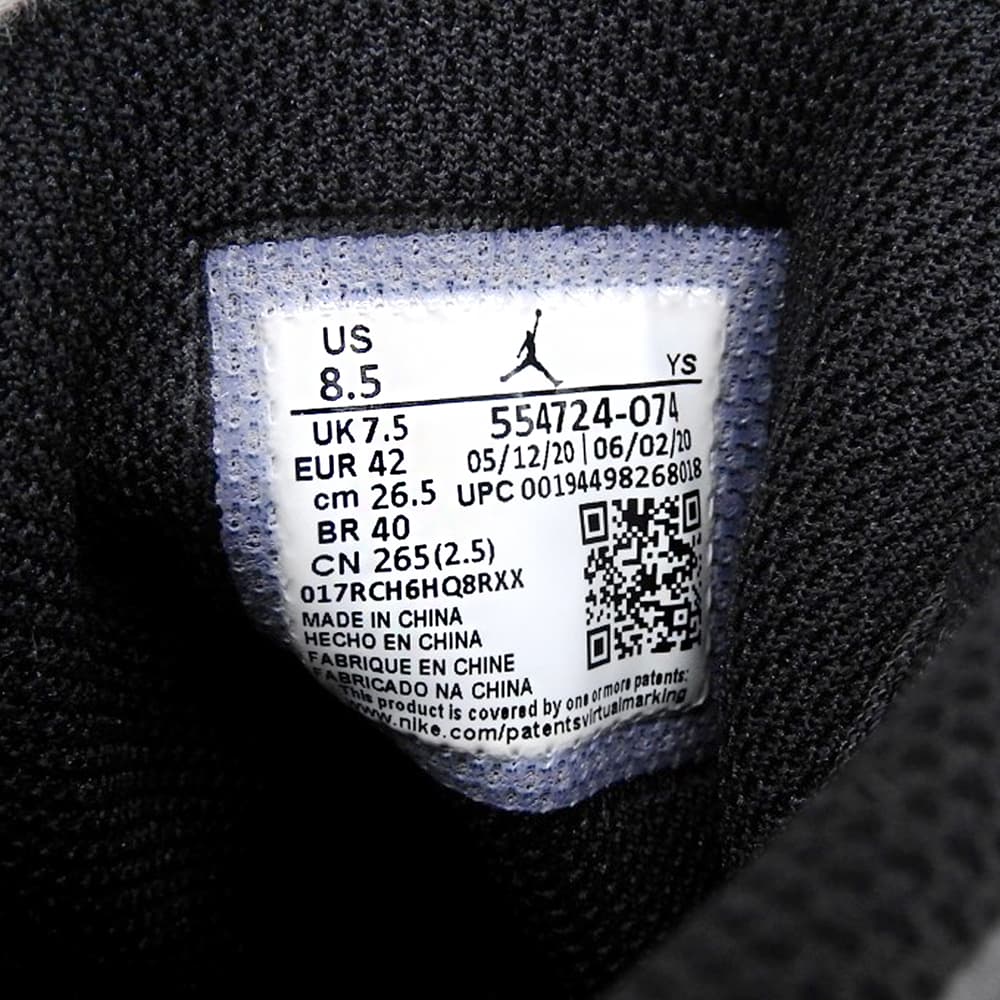 NIKE ナイキ 新品同様 AIR JORDAN 1 MID ブレッド スニーカー シューズ メンズ ブラック×レッド 26.5cm 554724-074 シューズ