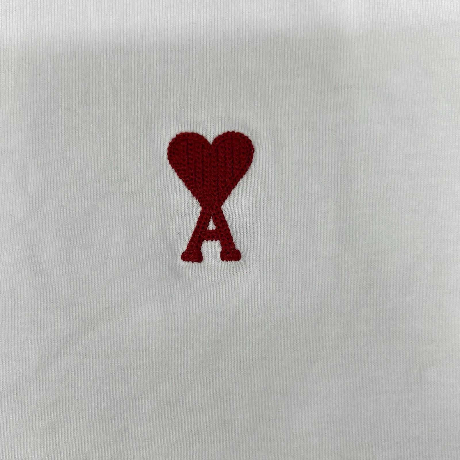 AMI PARIS アミパリス BFUTS035.724 ホワイト Ami de Coeur Tシャツ トップス