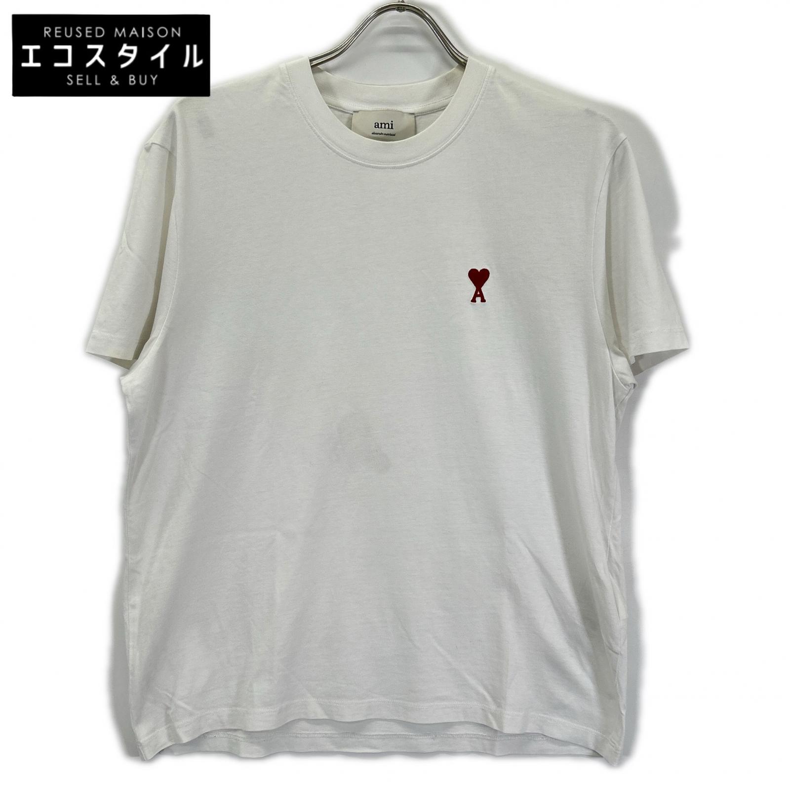 AMI PARIS アミパリス BFUTS035.724 ホワイト Ami de Coeur Tシャツ トップス