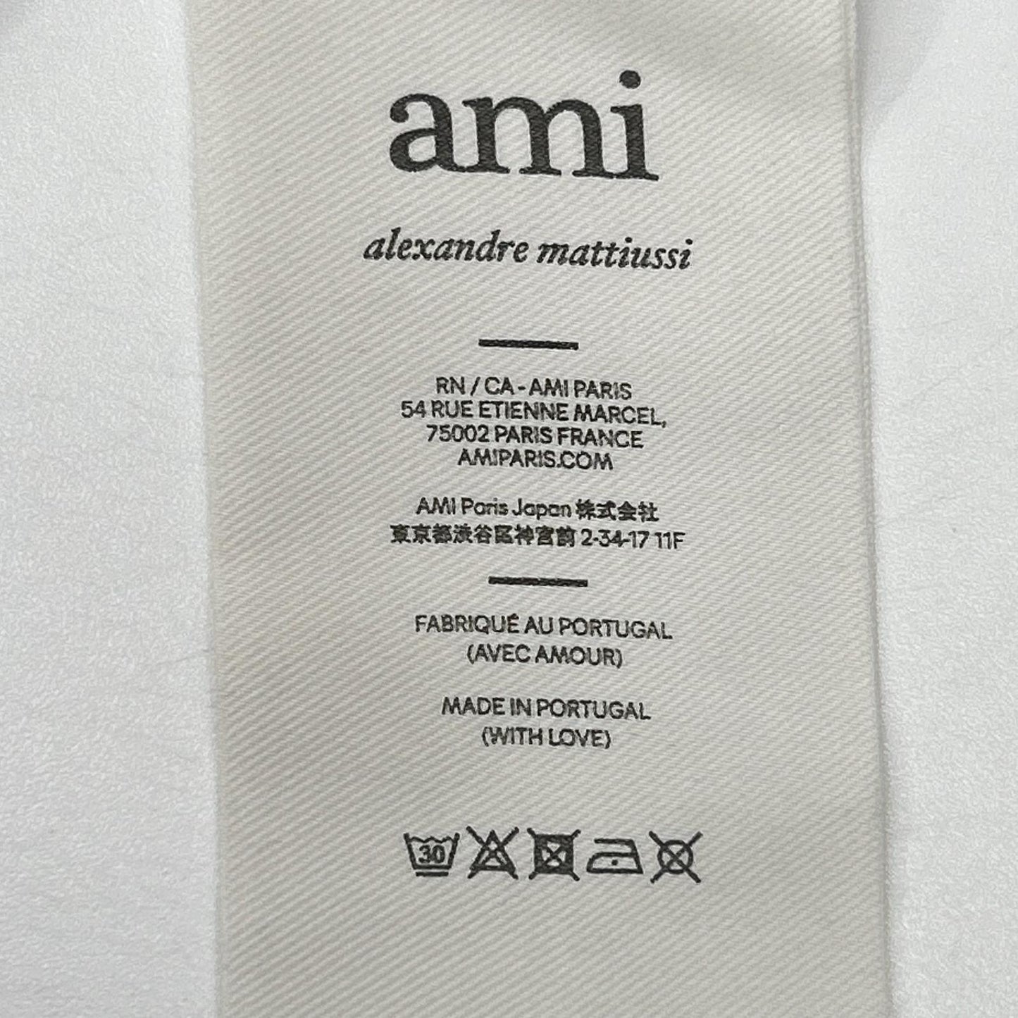 AMI PARIS アミパリス BFUTS035.724 ホワイト Ami de Coeur Tシャツ トップス