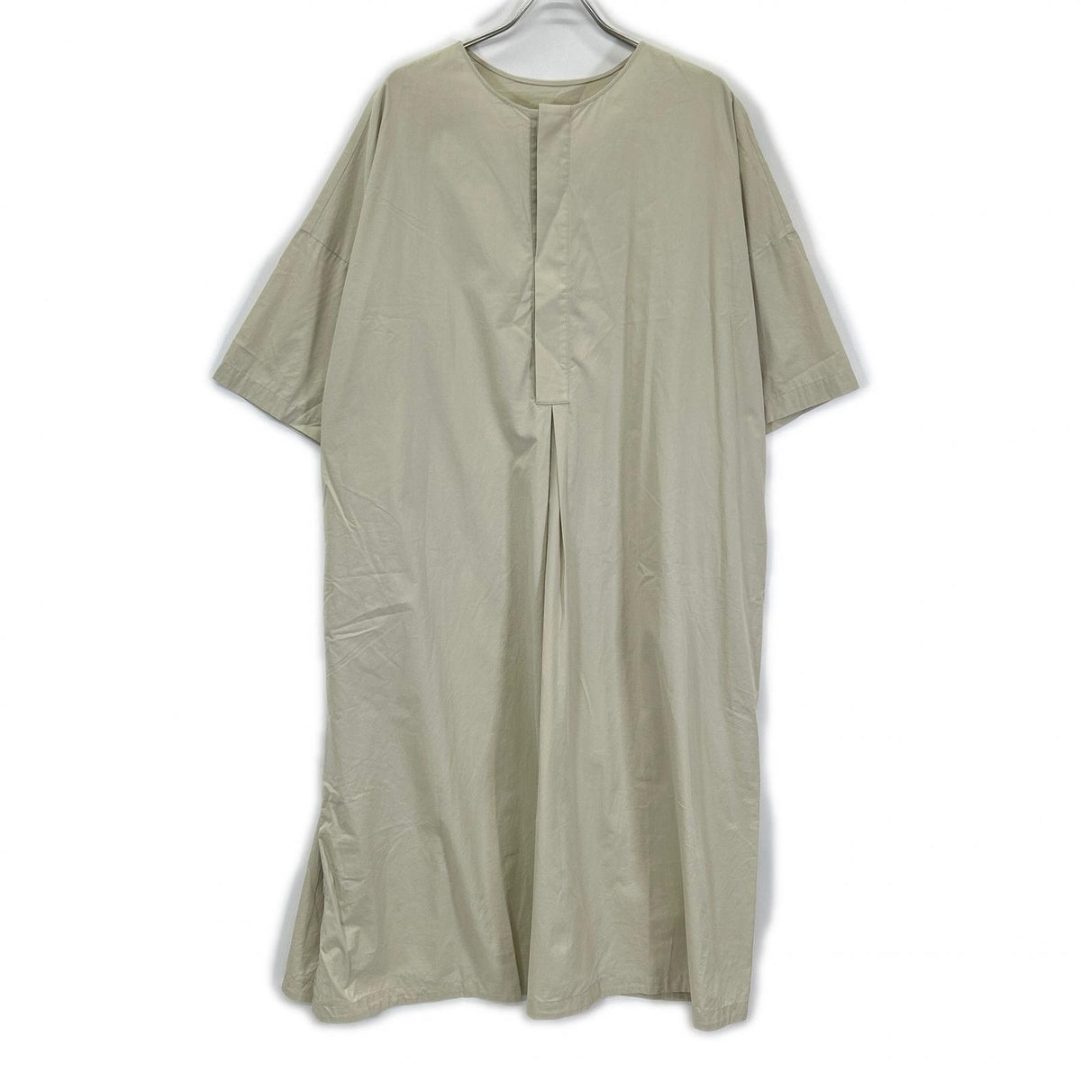 GALERIE VIE Galerie Vie gray cotton crew-neck dress dress