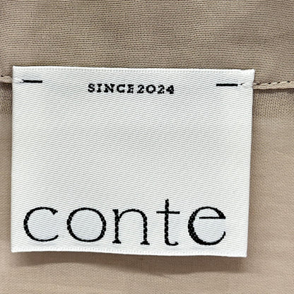 conte コンテ 8511-1-000013 ベージュ コットンシアー サファリシャツ トップス