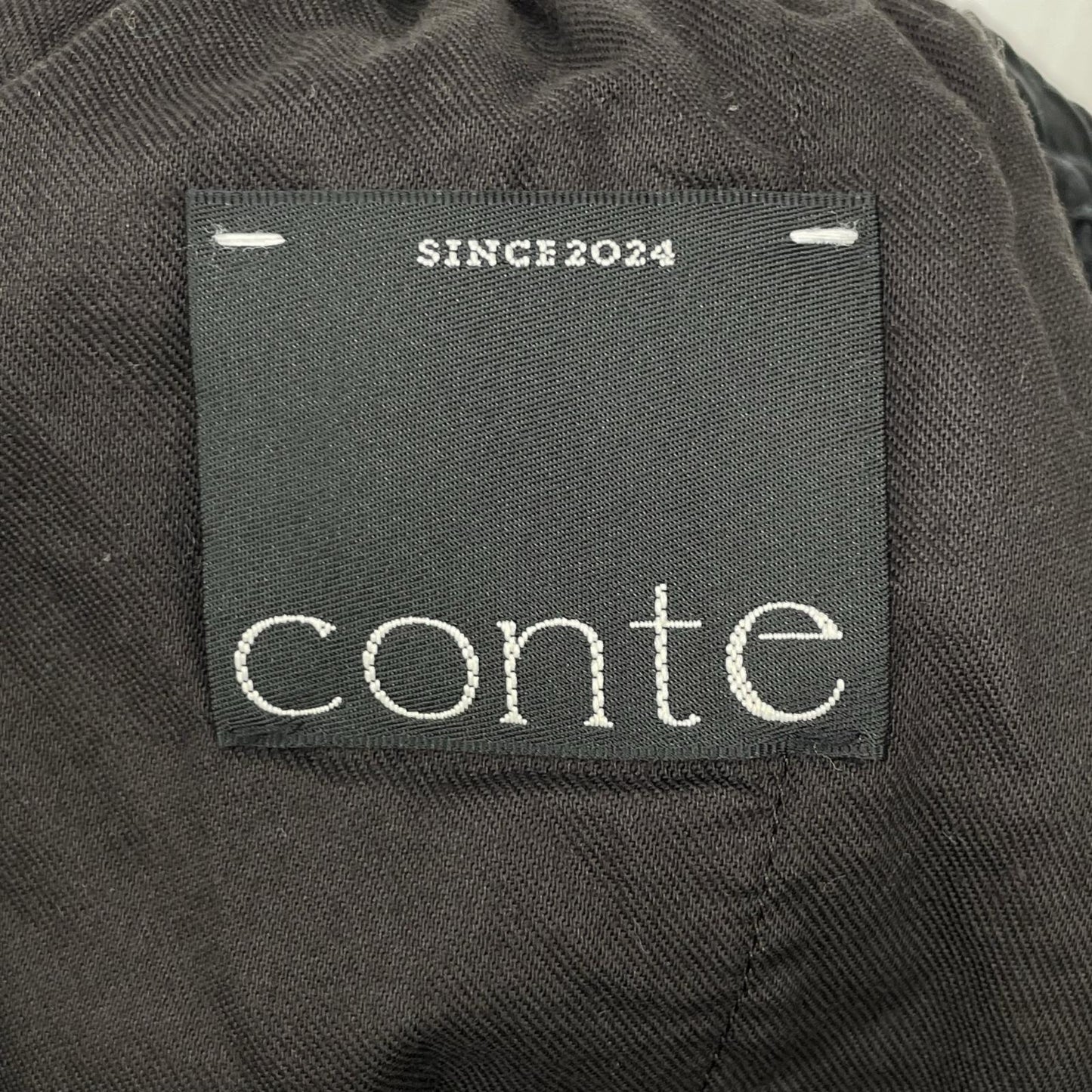 conte コンテ 8514-1-000028 ブラック フィブリル イージー ワイドパンツ ボトムス