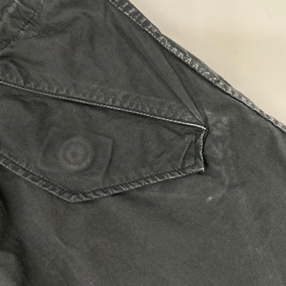 HYSTERIC GLAMOUR ヒステリックグラマー ブラック コットン100 ロゴパッチ モッズコート コート