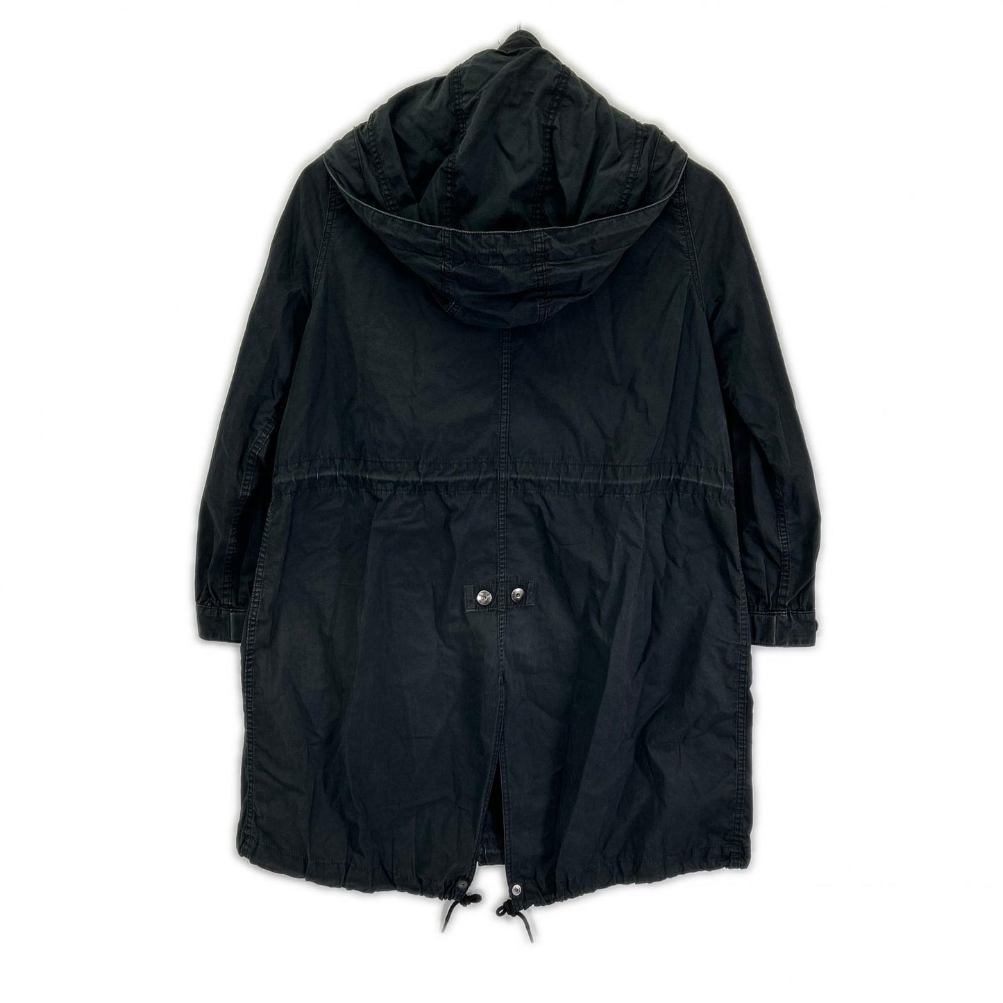 HYSTERIC GLAMOUR ヒステリックグラマー ブラック コットン100 ロゴパッチ モッズコート コート
