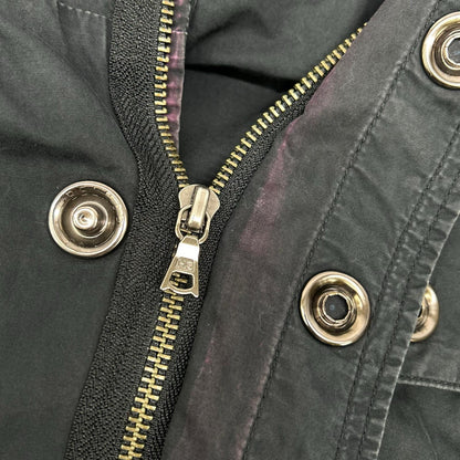 HYSTERIC GLAMOUR ヒステリックグラマー ブラック コットン100 ロゴパッチ モッズコート コート