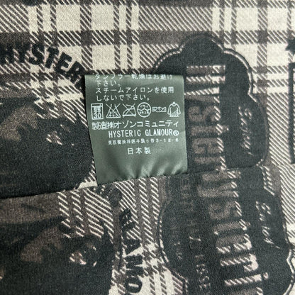 HYSTERIC GLAMOUR ヒステリックグラマー ネイビー インナーロゴ メモリータッサフード付ステンカラーコート コート