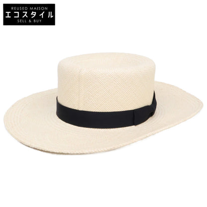 SINME シンメ x Saravah Hat サラヴァハット 【美品】植物繊維 パナマハット 帽子