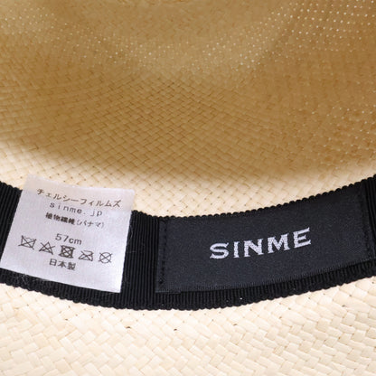 SINME シンメ x Saravah Hat サラヴァハット 【美品】植物繊維 パナマハット 帽子
