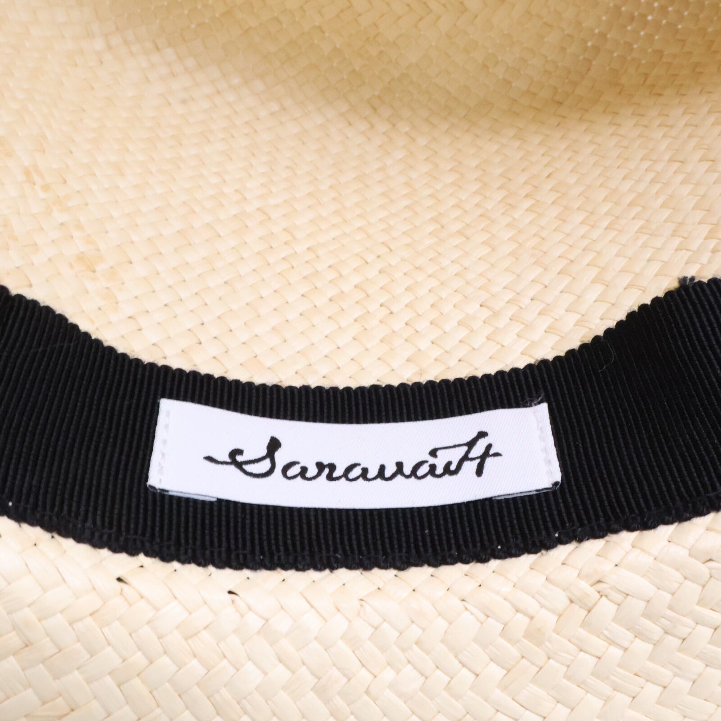 SINME シンメ x Saravah Hat サラヴァハット 【美品】植物繊維 パナマハット 帽子