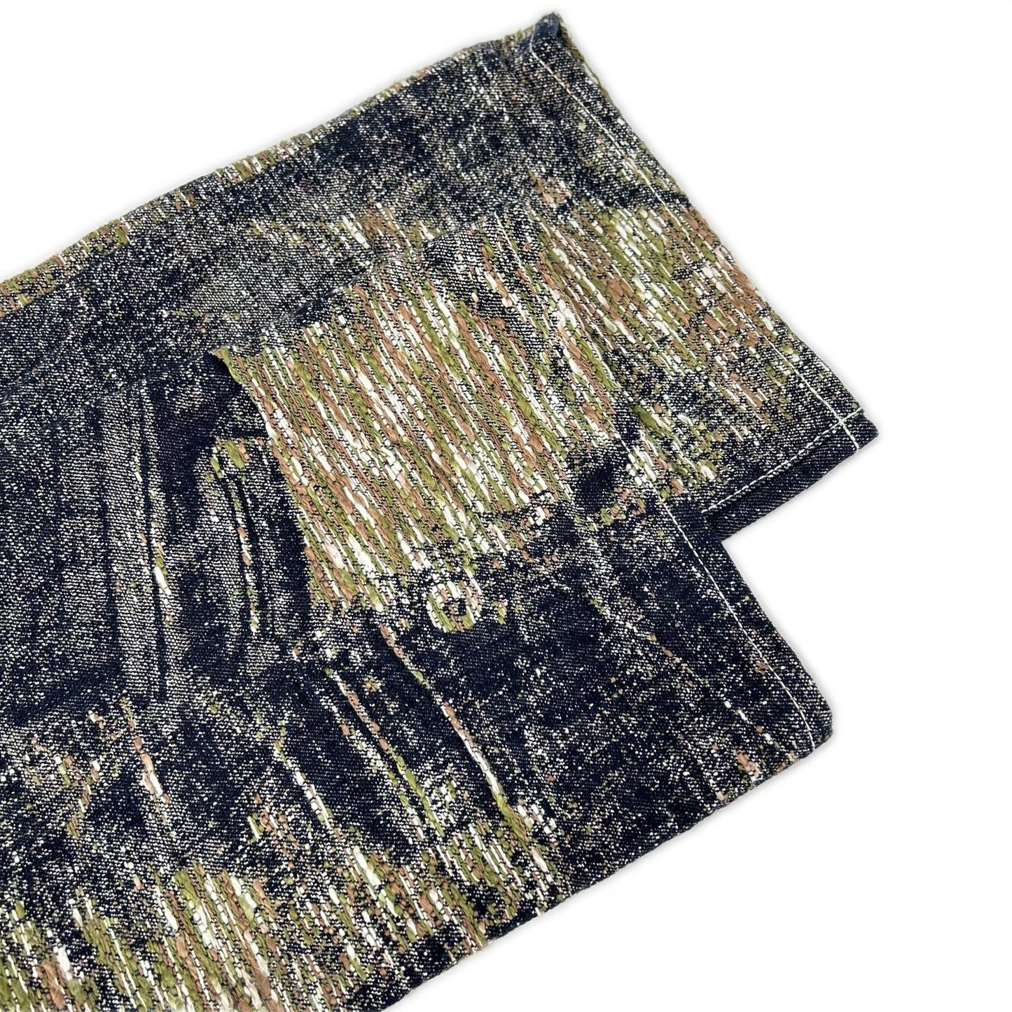 ISSEY MIYAKE MEN イッセイミヤケメン ME83FF136 08AW マルチカラー A-POC 総刺しゅうジャガードデニムパンツ ボトムス