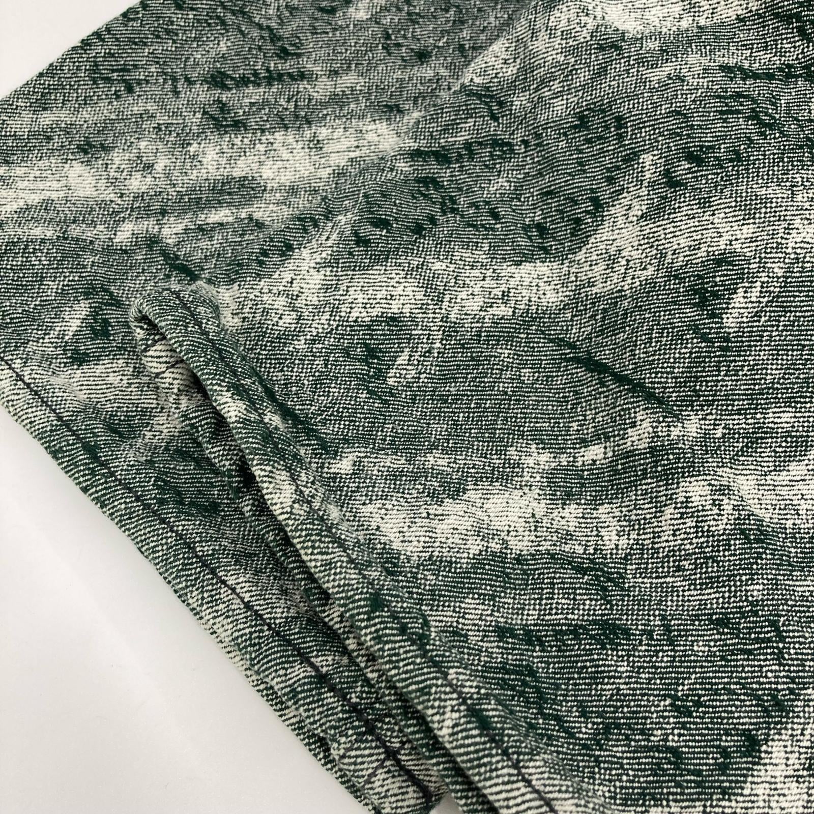 ISSEY MIYAKE MEN イッセイミヤケメン ME73FF106 07AW グリーン A-POC ジャガードデニムパンツ ボトムス