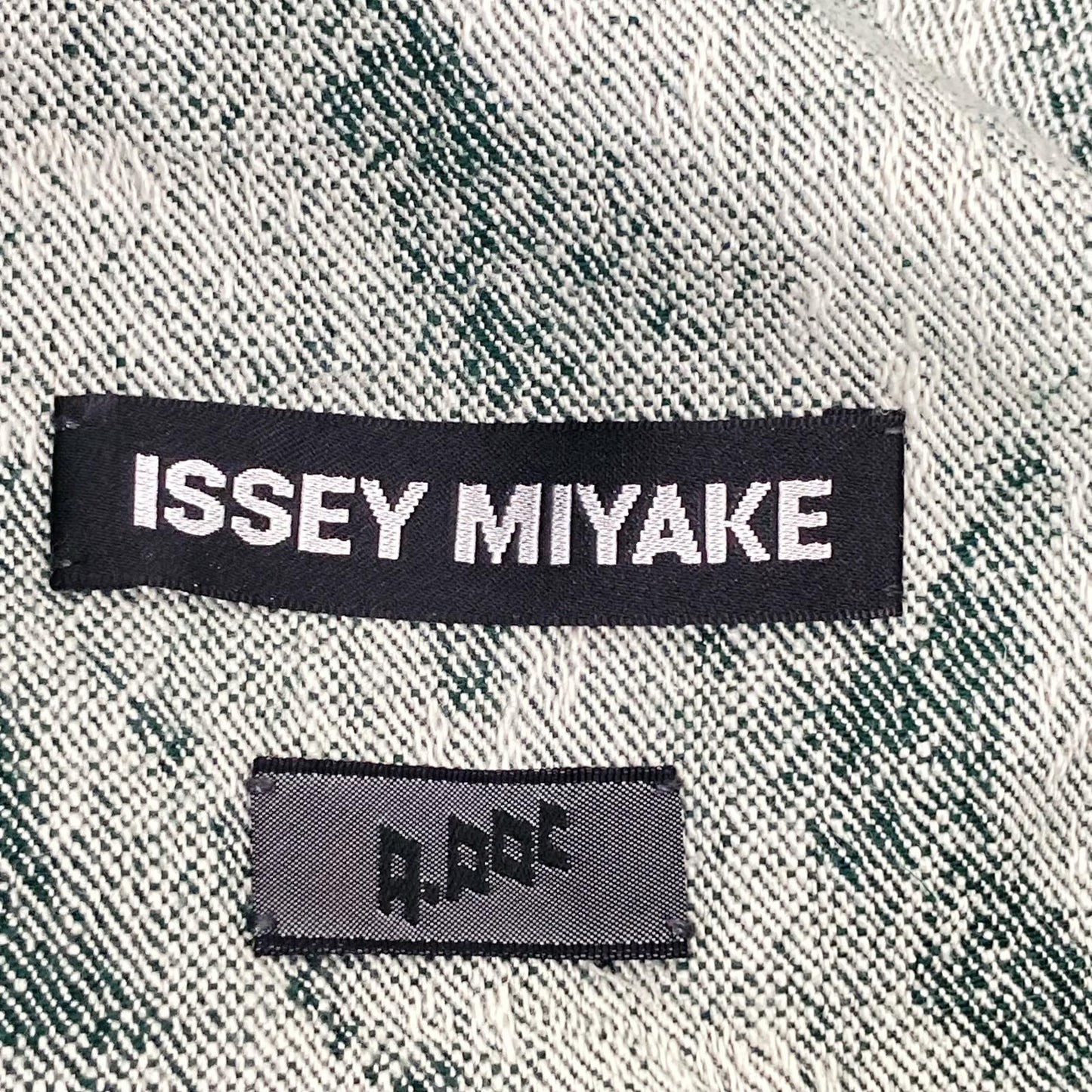 ISSEY MIYAKE MEN イッセイミヤケメン ME73FF106 07AW グリーン A-POC ジャガードデニムパンツ ボトムス