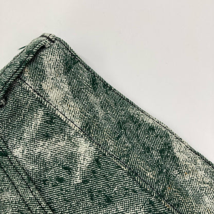 ISSEY MIYAKE MEN イッセイミヤケメン ME73FF106 07AW グリーン A-POC ジャガードデニムパンツ ボトムス