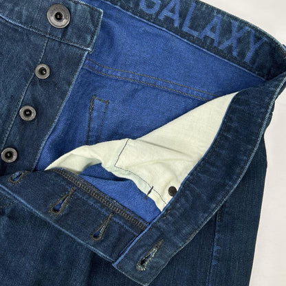 ISSEY MIYAKE MEN イッセイミヤケメン ME03FF163 10AW インディゴ A-POC ボタンフライデニムパンツ ボトムス
