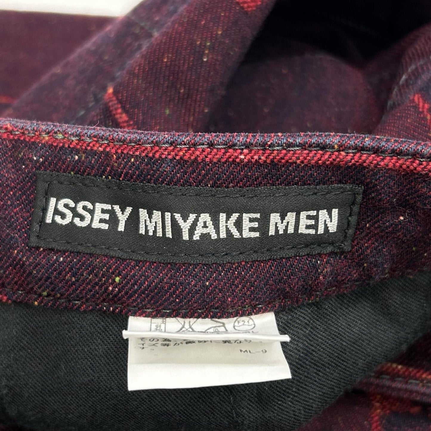 ISSEY MIYAKE MEN イッセイミヤケメン ME53FF081 15AW レッド ローズジャガード サイドジップデニムパンツ ボトムス