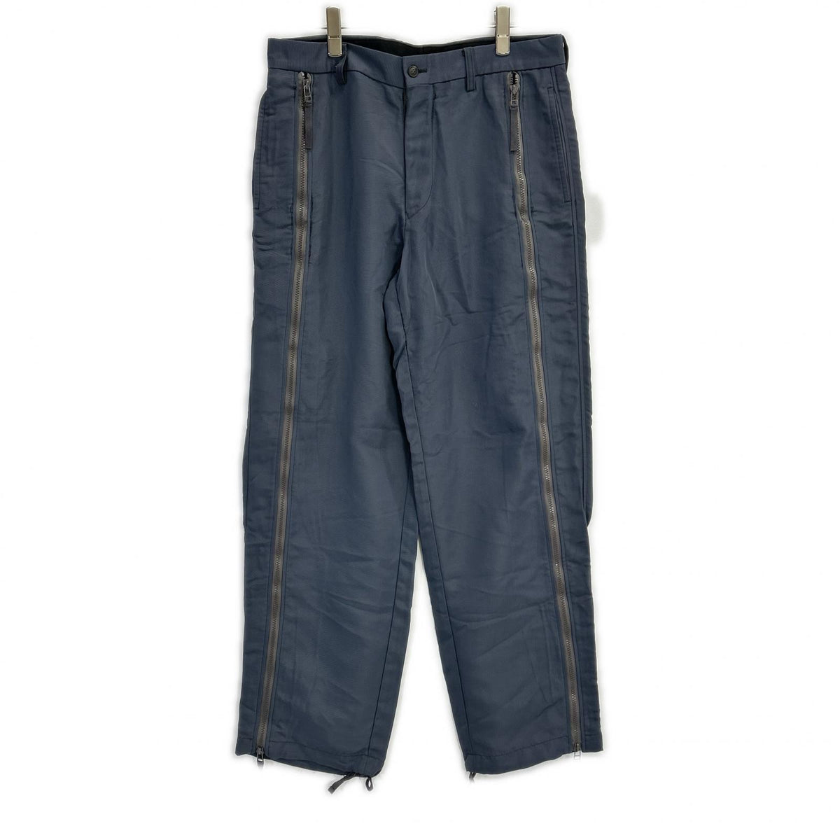 ISSEY MIYAKE MEN イッセイミヤケメン ME01-FF628 00SS グレー ナイロン パラシュート サイドジップワイドパンツ ボトムス