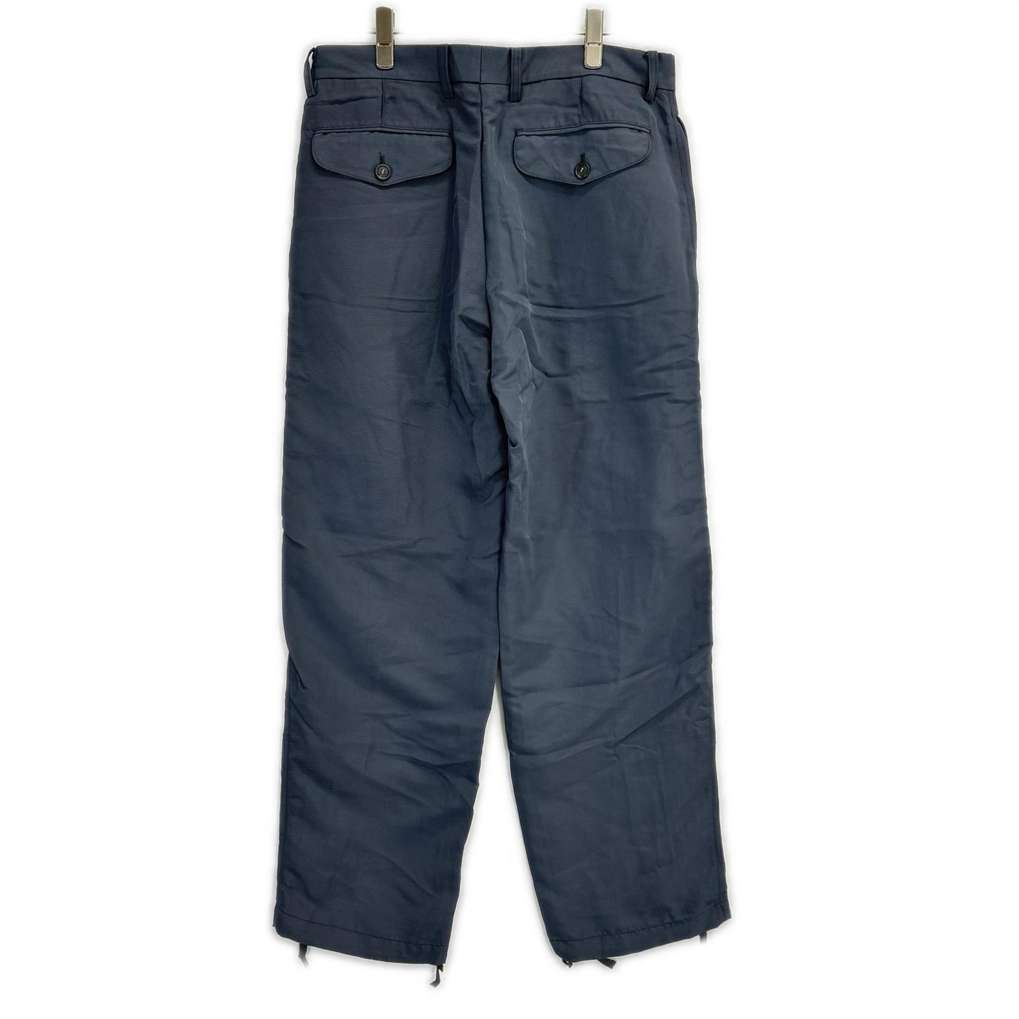 ISSEY MIYAKE MEN イッセイミヤケメン ME01-FF628 00SS グレー ナイロン パラシュート サイドジップワイドパンツ ボトムス