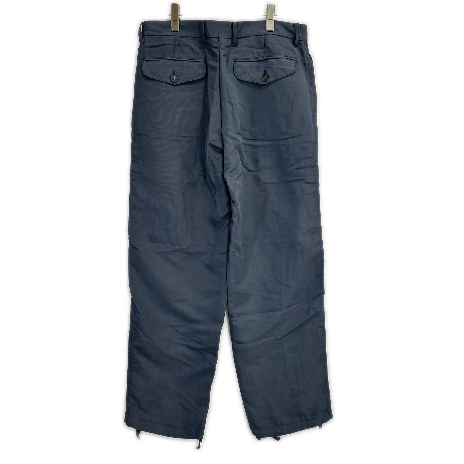 ISSEY MIYAKE MEN イッセイミヤケメン ME01-FF628 00SS グレー ナイロン パラシュート サイドジップワイドパンツ ボトムス