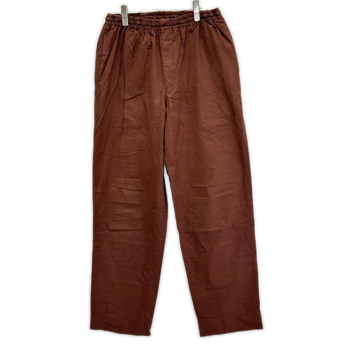 ISSEY MIYAKE MEN イッセイミヤケメン ME21FF095 12SS ブラウン コットン ワイドイージーパンツ ボトムス