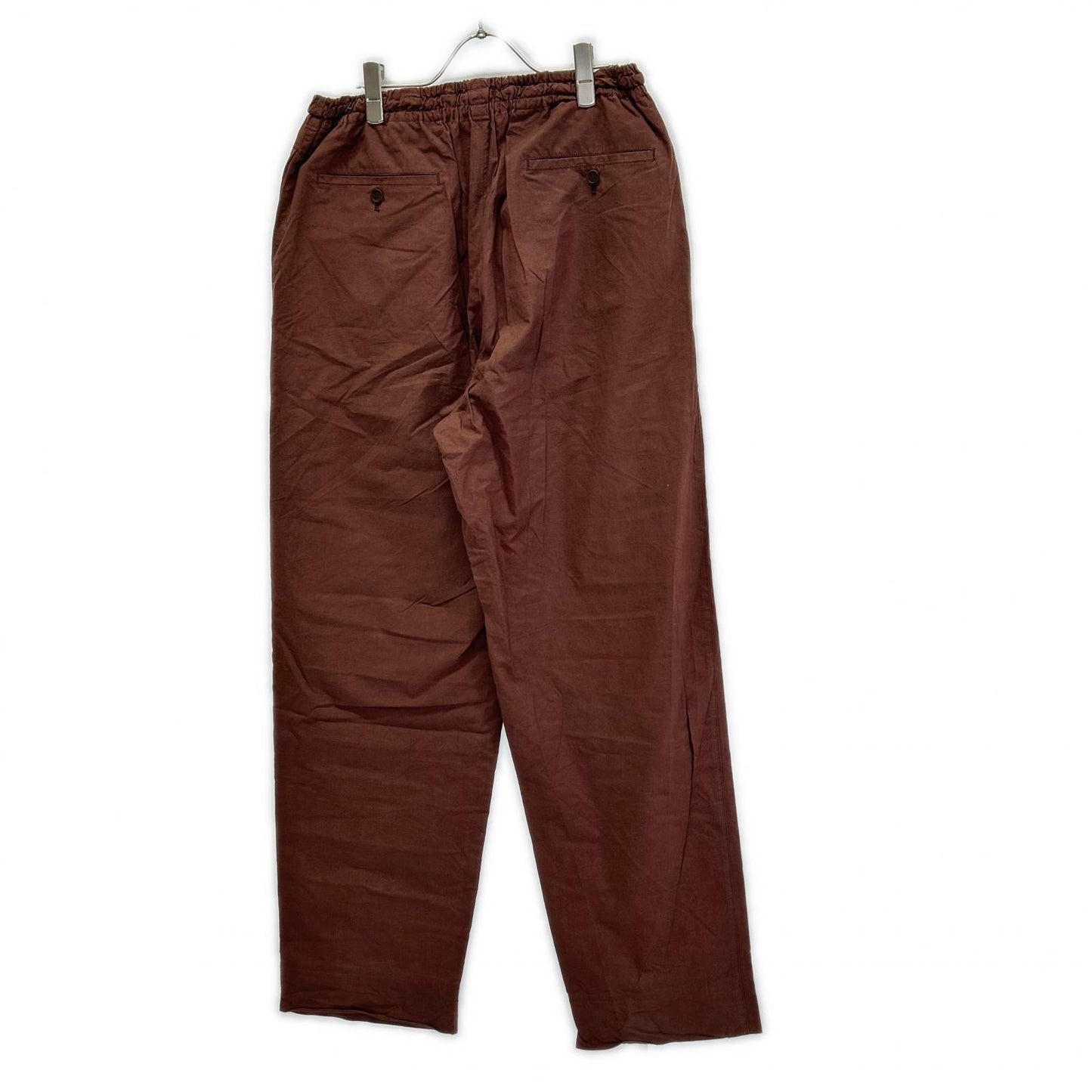 ISSEY MIYAKE MEN イッセイミヤケメン ME21FF095 12SS ブラウン コットン ワイドイージーパンツ ボトムス