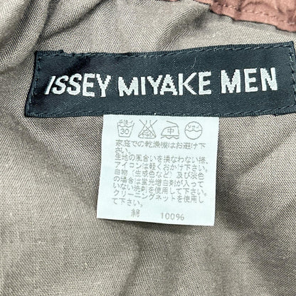 ISSEY MIYAKE MEN イッセイミヤケメン ME21FF095 12SS ブラウン コットン ワイドイージーパンツ ボトムス