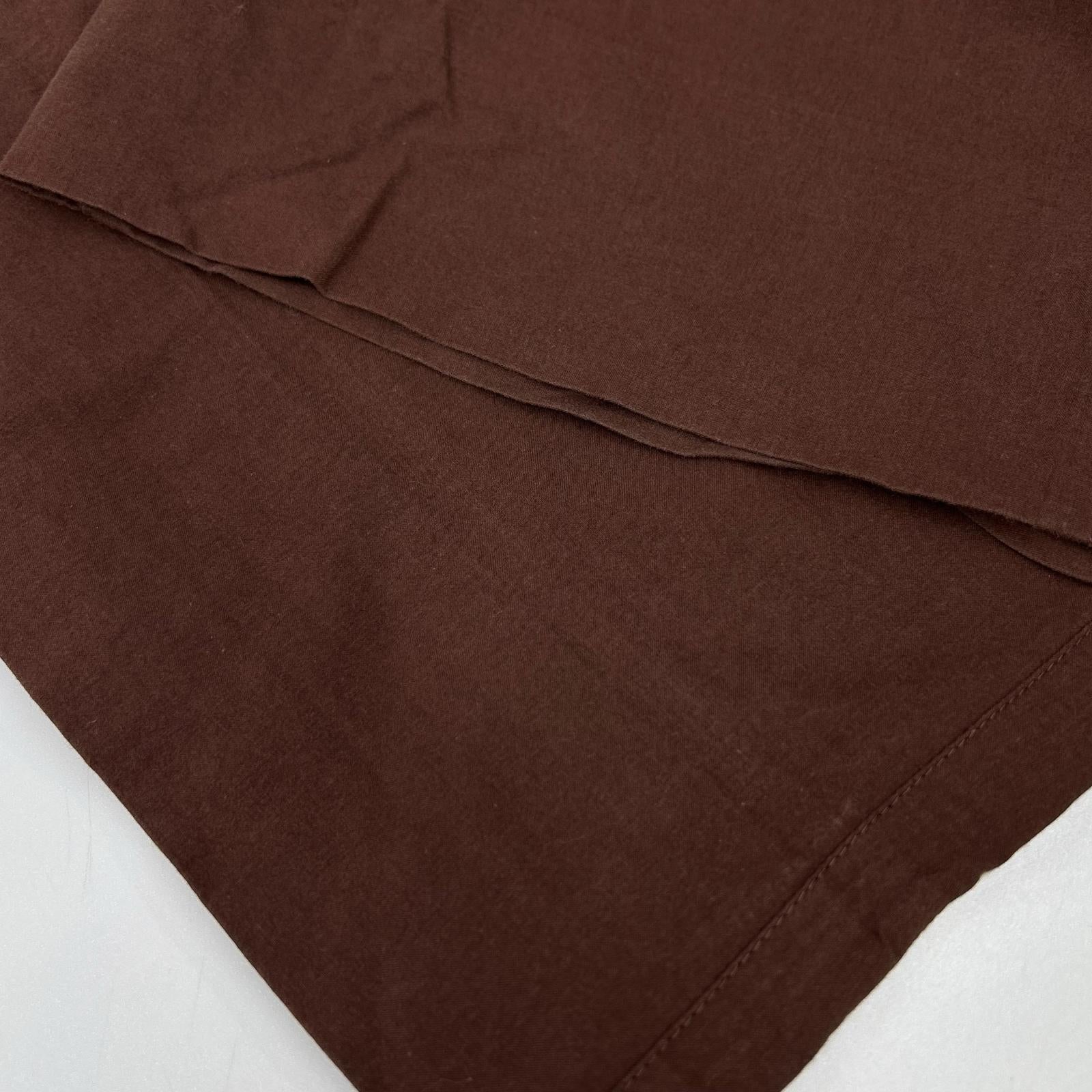 ISSEY MIYAKE MEN イッセイミヤケメン ME21FF095 12SS ブラウン コットン ワイドイージーパンツ ボトムス
