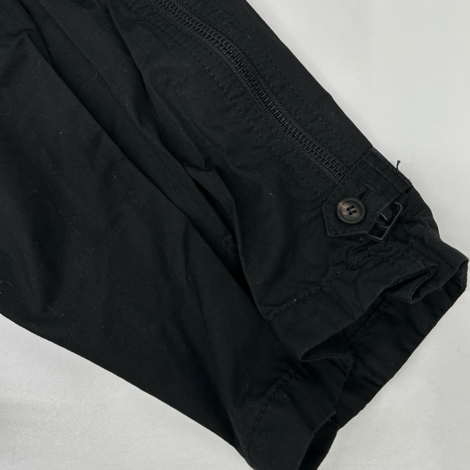 ISSEY MIYAKE MEN イッセイミヤケメン ME91FF164 09SS ブラック パラシュート サイドジップパンツ ボトムス