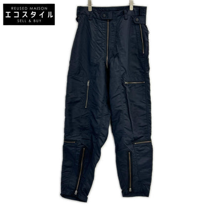 ISSEY MIYAKE MEN イッセイミヤケメン ME43FF010 04AW ネイビー ナイロン パラシュート マルチジップパンツ ボトムス