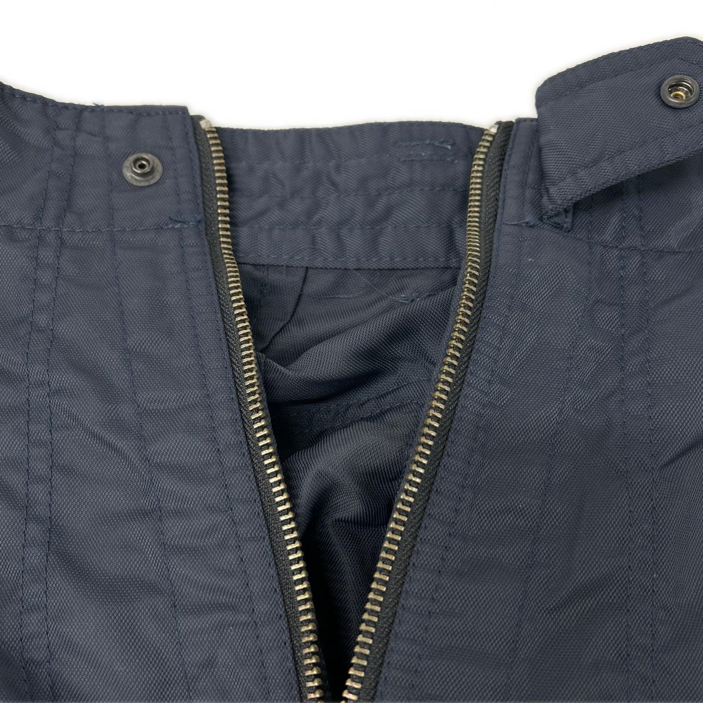 ISSEY MIYAKE MEN イッセイミヤケメン ME43FF010 04AW ネイビー ナイロン パラシュート マルチジップパンツ ボトムス