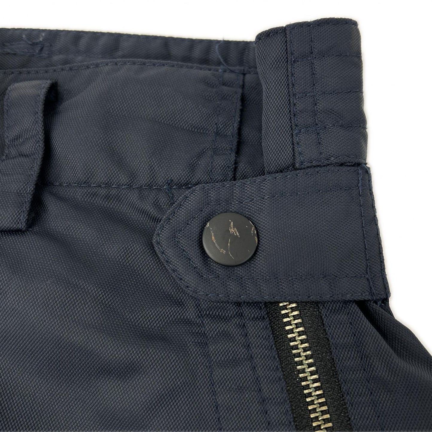 ISSEY MIYAKE MEN イッセイミヤケメン ME43FF010 04AW ネイビー ナイロン パラシュート マルチジップパンツ ボトムス