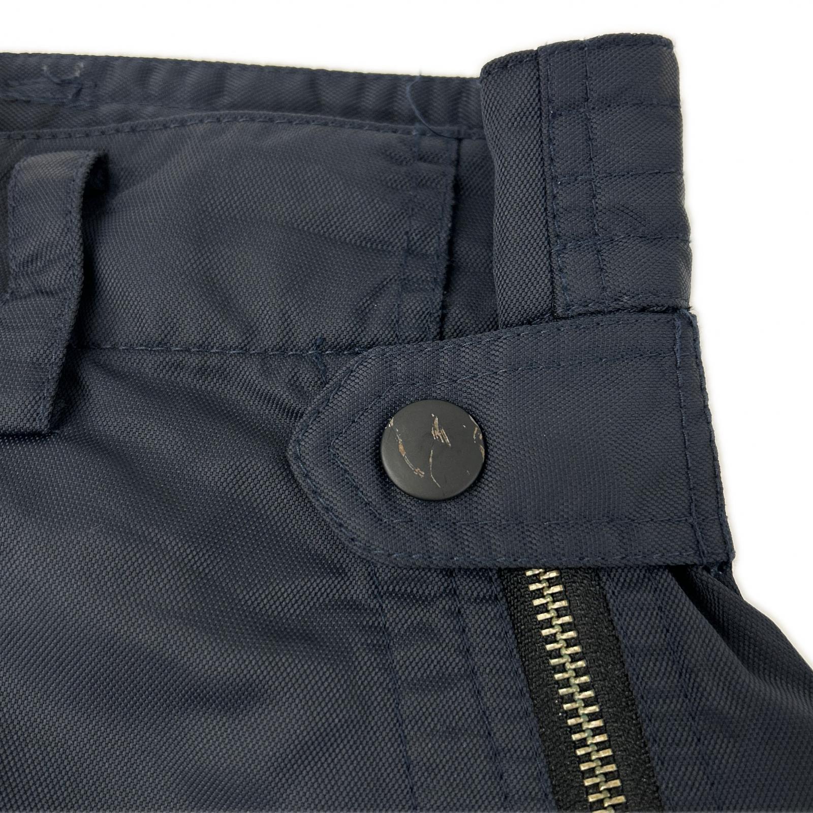 ISSEY MIYAKE MEN イッセイミヤケメン ME43FF010 04AW ネイビー ナイロン パラシュート マルチジップパンツ ボトムス