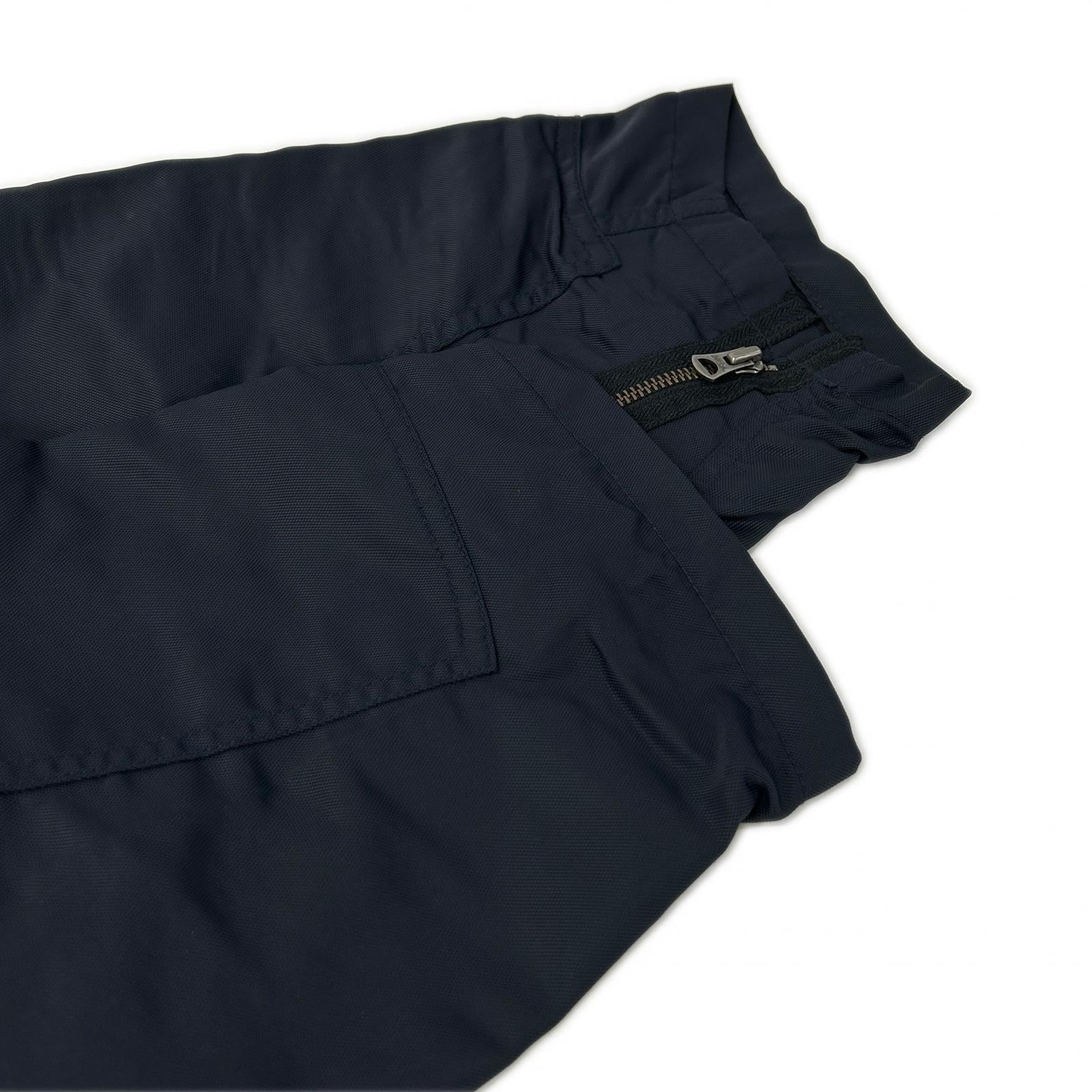 ISSEY MIYAKE MEN イッセイミヤケメン ME43FF010 04AW ネイビー ナイロン パラシュート マルチジップパンツ ボトムス